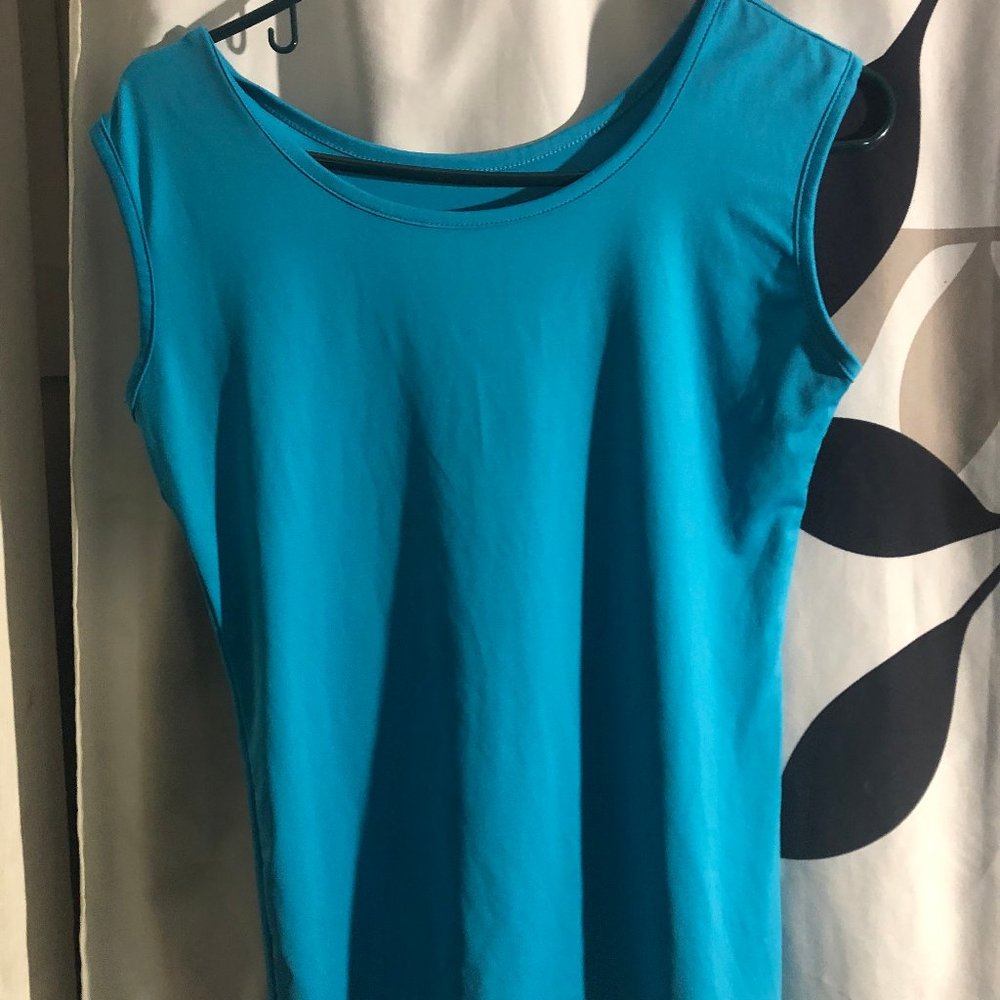 NSI women Bluish green sleeveless size Xlarge top